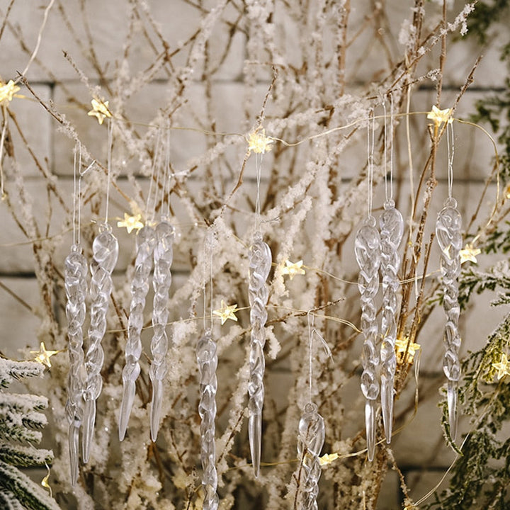 Lisslune | 12Pcs Christmas Tree Decoration Artificial Icicles