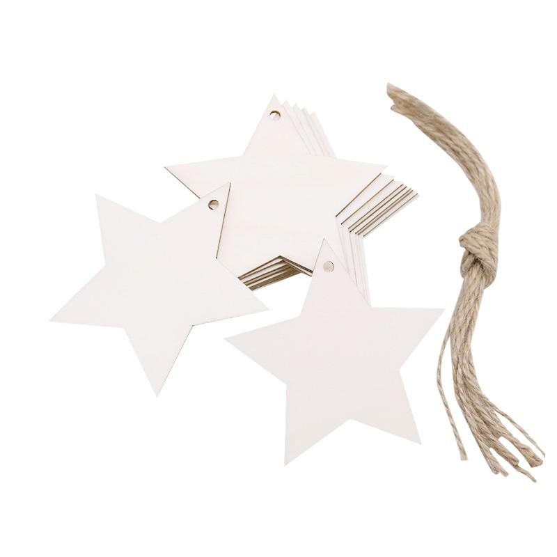 Lisslune | Wooden Christmas Tree Decorations (10 pieces)