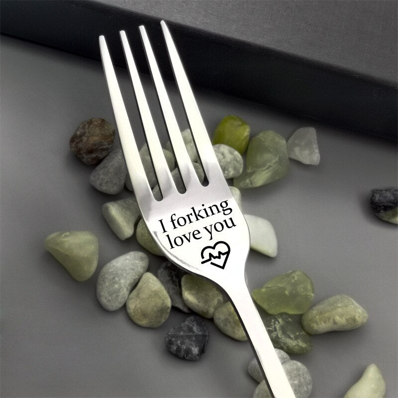 Lisslune | Romantic engraved fork