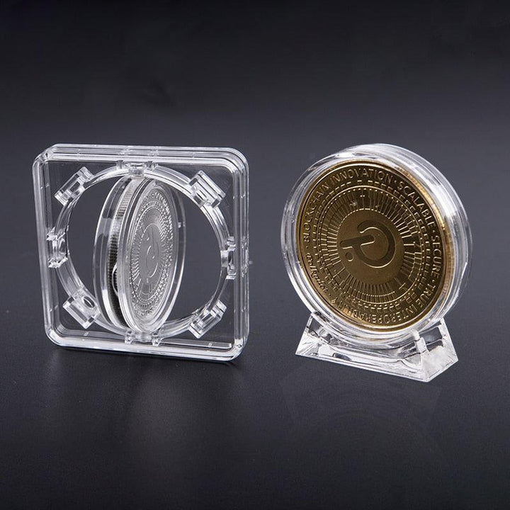 Lisslune | Deluxe Acrylic Display Case for 4cm Commemorative Coins - Protect and Showcase Your Treasures