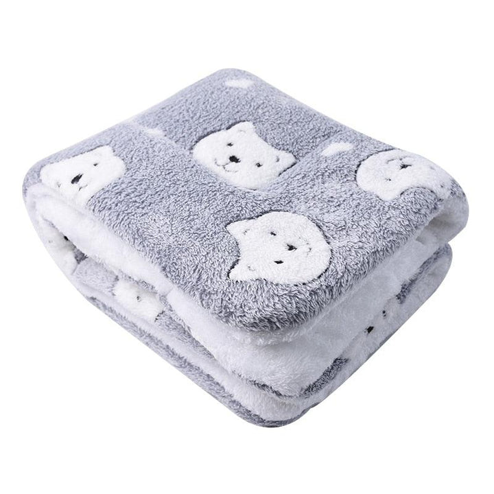 Lisslune | Plush Coral Velvet Pet Blanket - Ultimate Comfort for Dogs and Cats