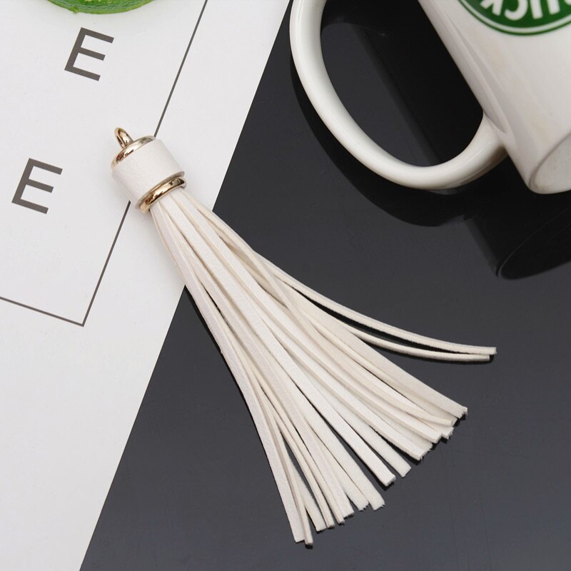 Lisslune | Vibrant 5-piece Synthetic Leather Tassel Fringe Set for Creative Jewelry and Craft Projects