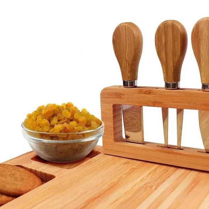 Lisslune | CheeseLux – Premium Bamboo Cheese Board Set