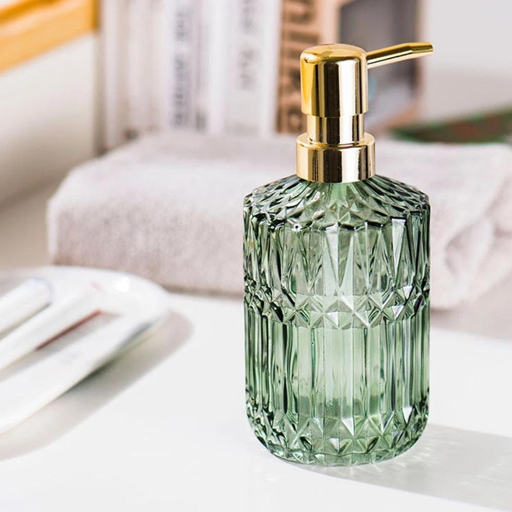 Lisslune | Chic Minimalist Glass Soap Dispenser - Elevate Your Bathroom Style