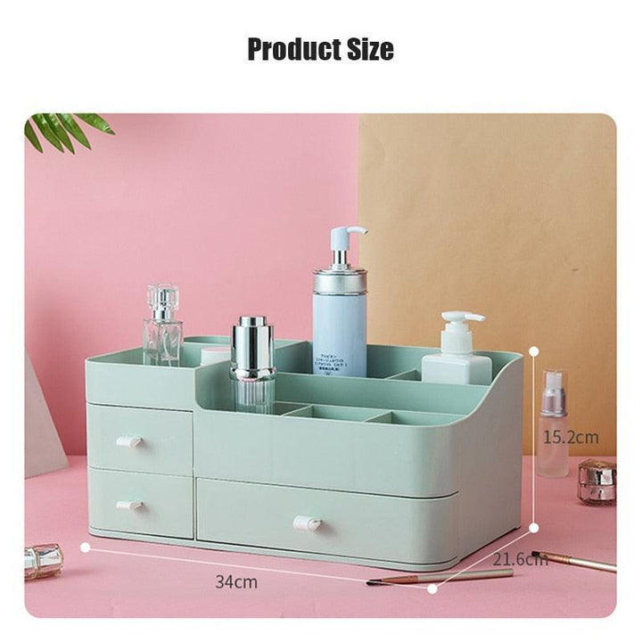 Lisslune | Elegant Cosmetic Organizer with Adjustable Dividers for an Organized Makeup Space