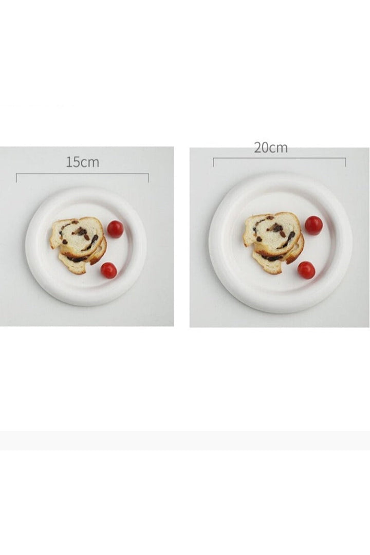 Lisslune | White ceramic plate