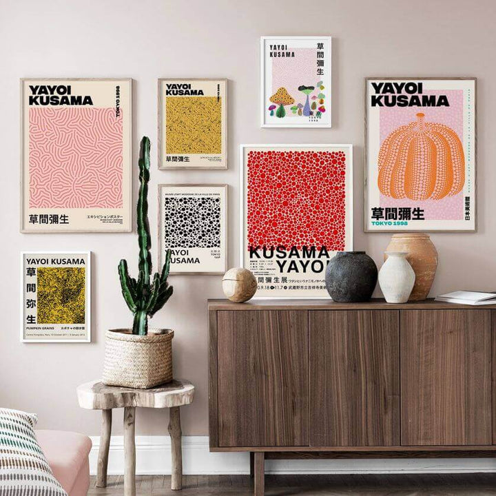 Lisslune | Yayoi Kusama Abstract Premium Poster
