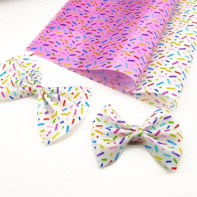 Lisslune | Extravagant Cartoonish Sprinkles A4 Waterproof Jelly Fabric
