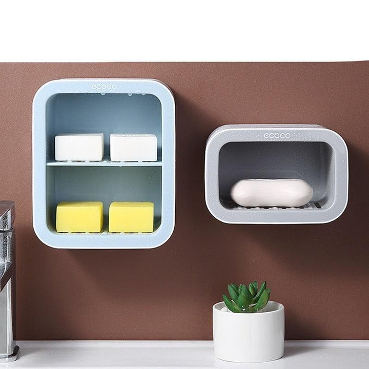 Lisslune | Elegant Botanical Wall-Mounted Soap Organizer for Stylish Bathroom Storage