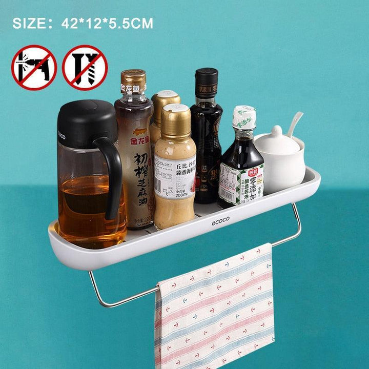 Lisslune | Slim space-saving wall shelf for bathroom accessories