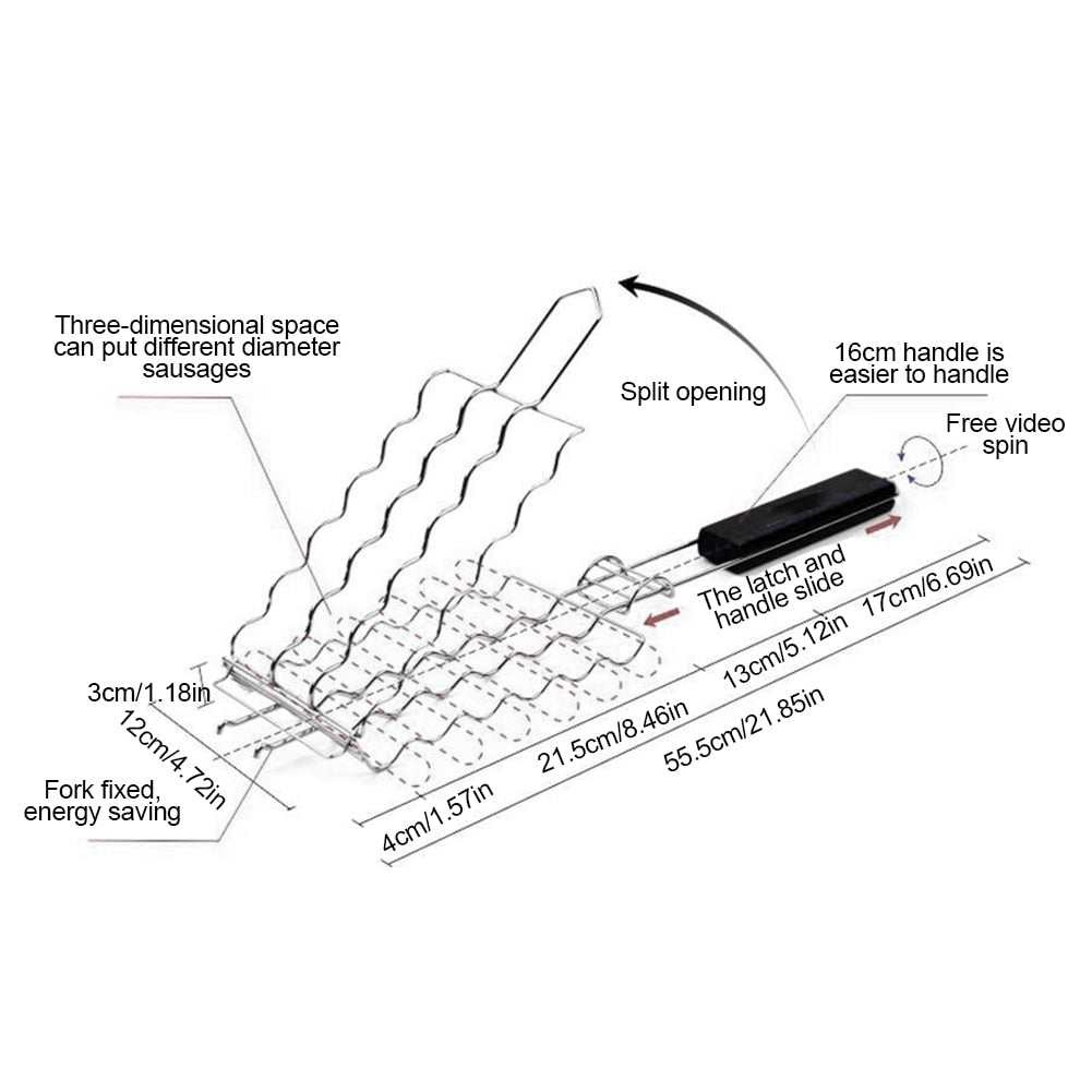 Lisslune | Sausage Grilling Barbecue Rack