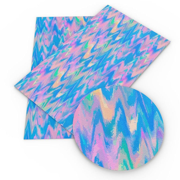 Lisslune | Vibrant Floral and Rainbow Faux Leather Craft Kit: Unleash your creativity