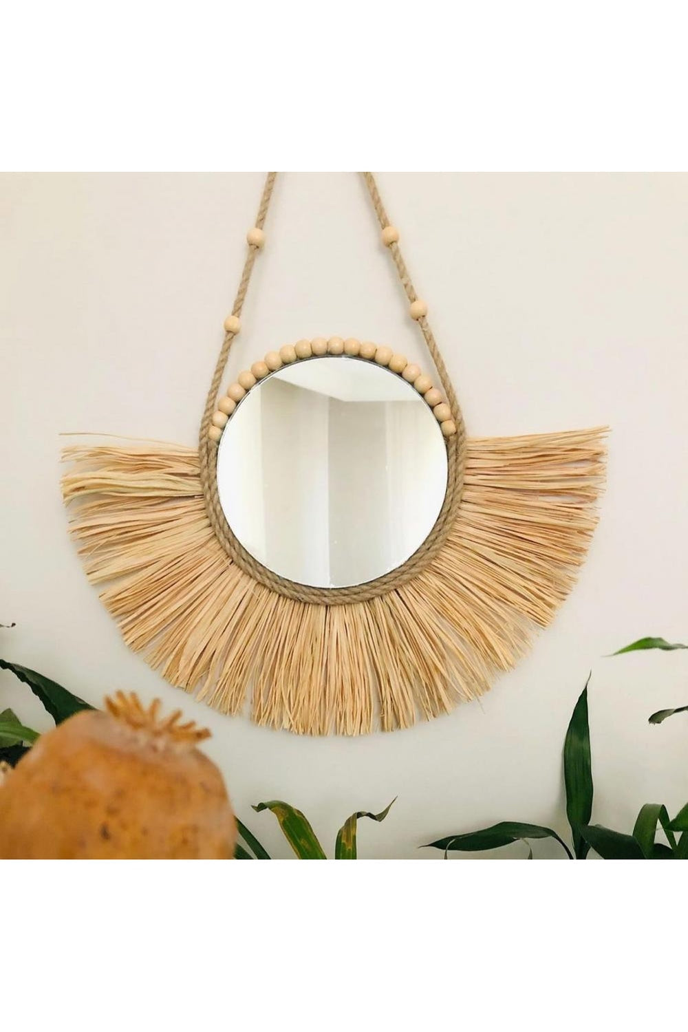 Lisslune | Straw Hat Style Mirror