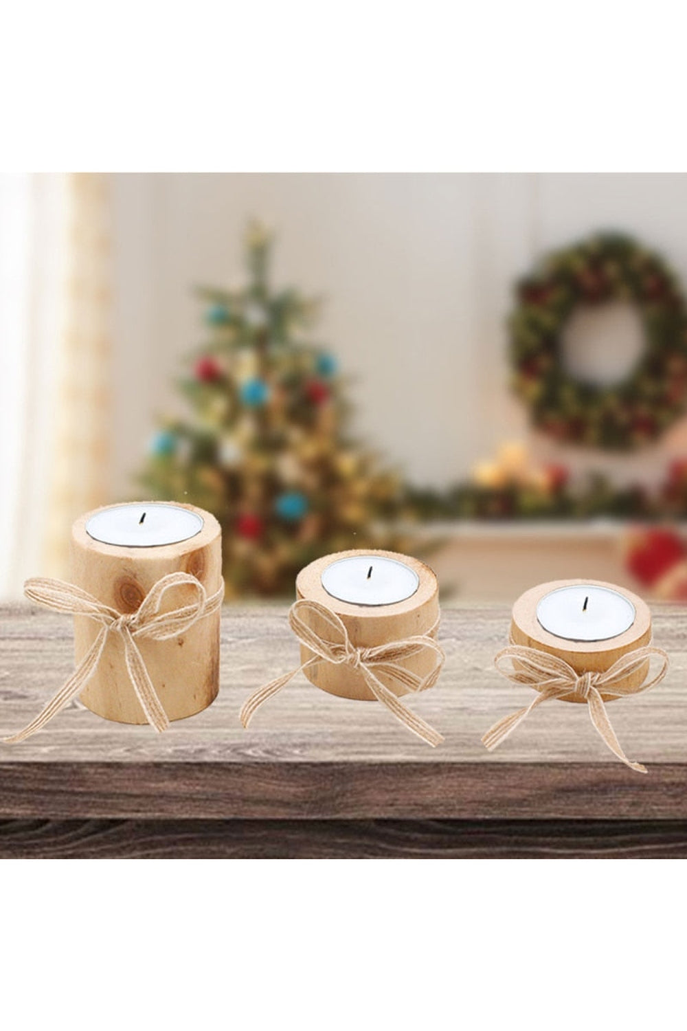 Lisslune | Wooden candle holder art