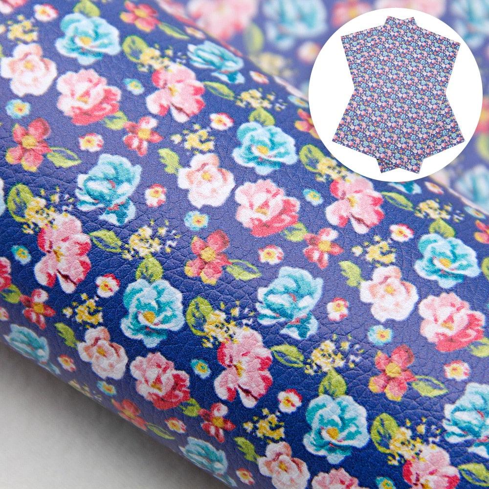 Lisslune | Floral Elegance Synthetic Leather Creative Sheets