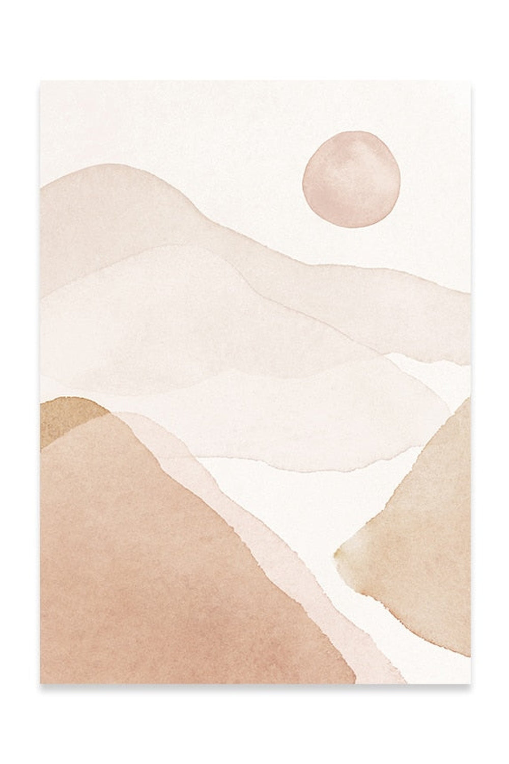 Lisslune | Academia Beige Landscape Canvas