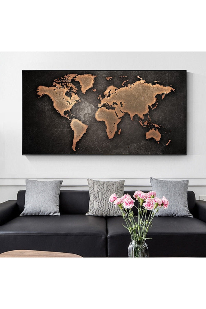 Lisslune | Academy World Map Canvas