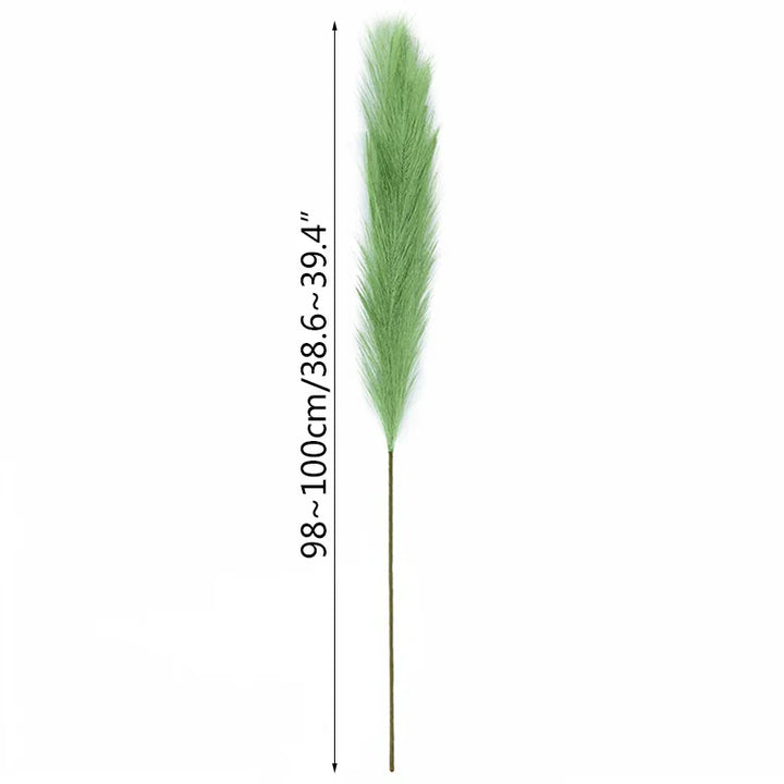 Lisslune | 5 pieces 100 cm Artificial Pampas Grass Dried Flower Bouquet Wedding Party Decoration Home Room DIY Artificial Plants Decoration Supplies