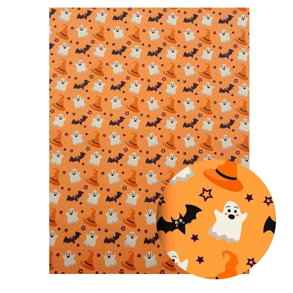 Lisslune | Halloween Themed PU Leather Craft Sheets - Essential for Spooky DIY Projects 🎃
