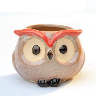Lisslune | Cartoon Animal Motif Ceramic Flower Pot for Succulents