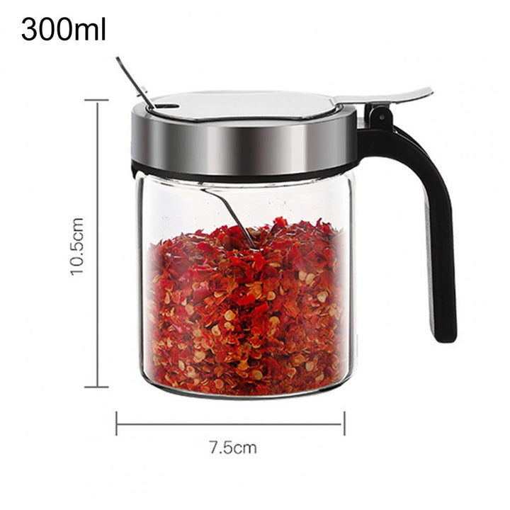 Lisslune | Moisture Proof Elegant Glass Seasoning Storage Jar