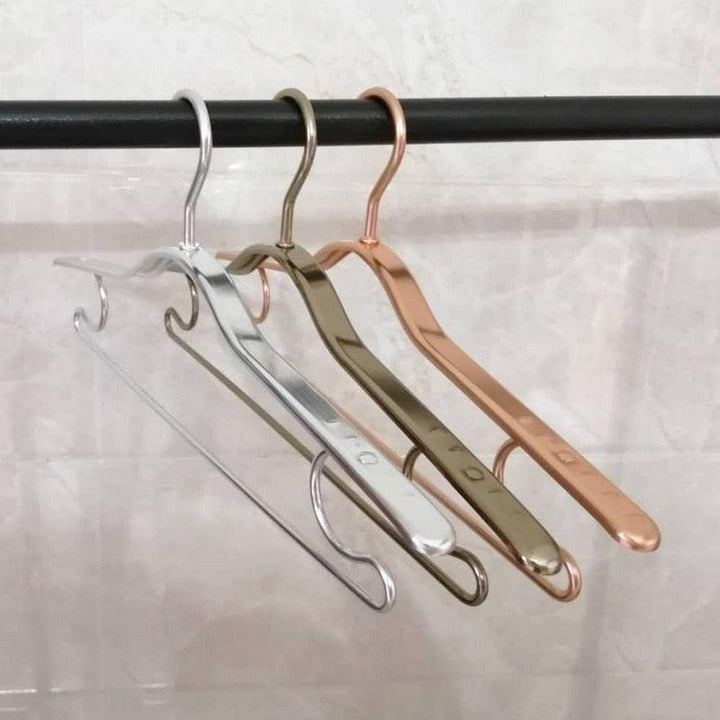 Lisslune | Stylish eco-friendly aluminum alloy non-slip hangers - 5-pack for premium dress management