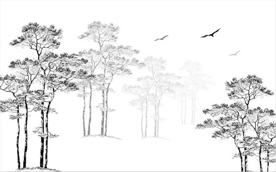Lisslune | Peaceful Tropical Oasis 3D Wall Mural - Custom Sizes Available