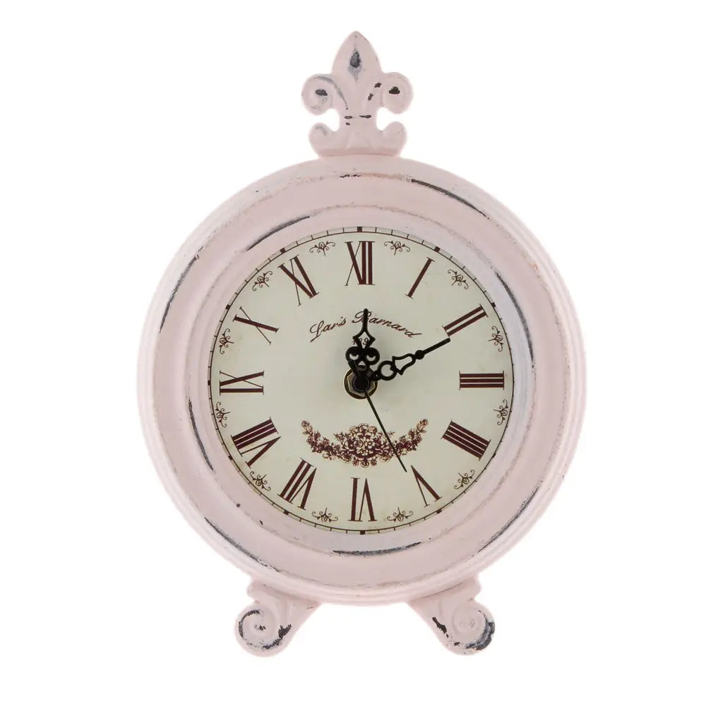 Lisslune | Vintage Wooden Style Table Clock with Alarm