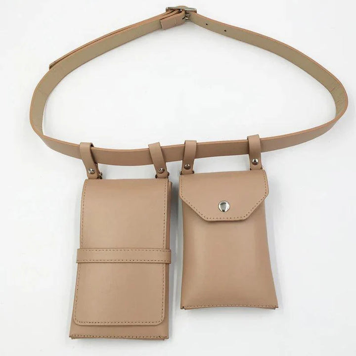Lisslune | Edgy Women’s PU Leather Belt and Crossbody Bag Set for Trendsetters