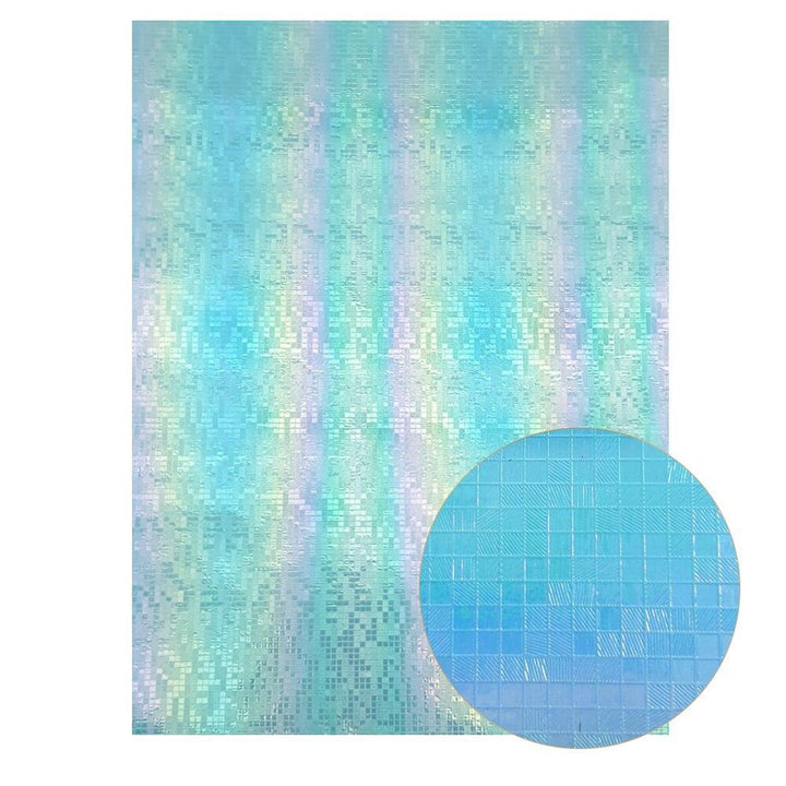 Lisslune | Shiny Ocean Blue Glitter Fabric: Unleash your creative glamour