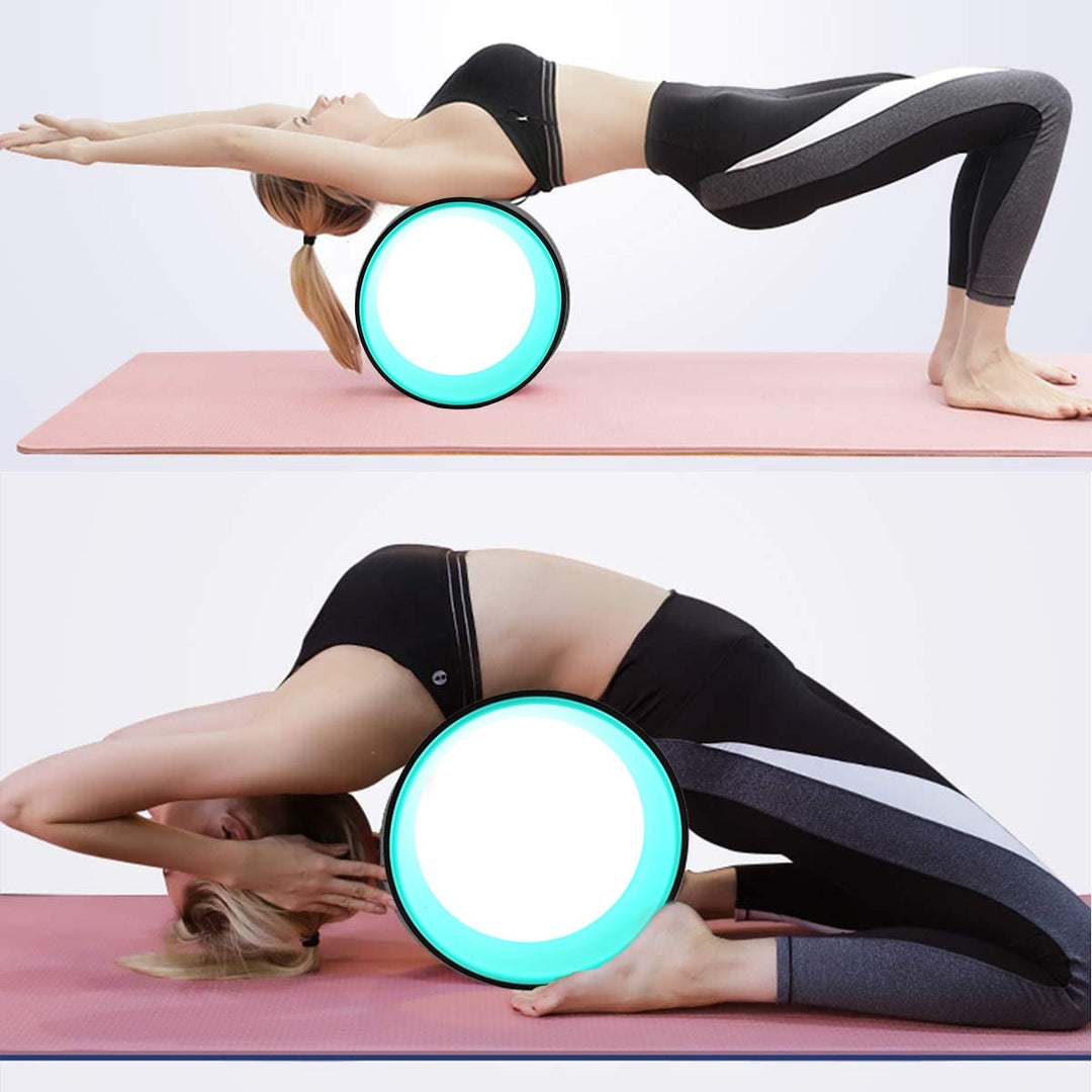 Lisslune | Yoga Wheel – Ultimate Support for Flexibility, Strength & Back Pain Relief