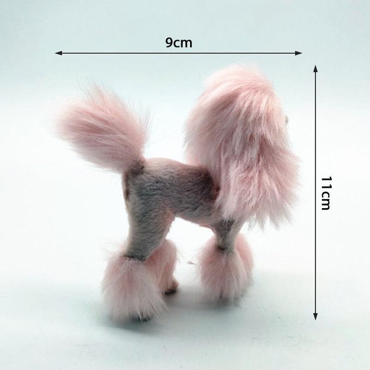 Lisslune | Shady Pink Poodle Plushie: Enchanting Home Decor Piece