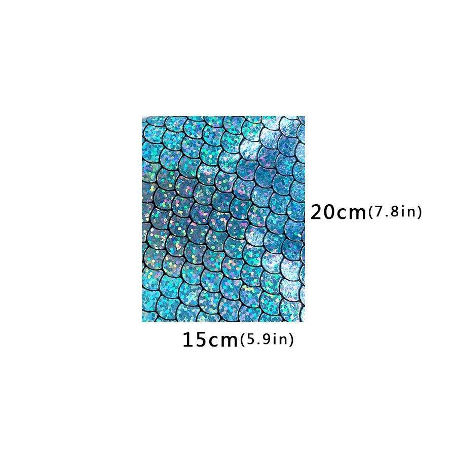 Lisslune | Holographic Mermaid Synthetic Leather - Ultimate DIY Essential for Creators