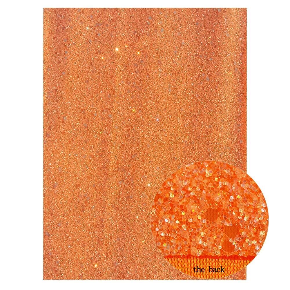 Lisslune | Festive Chunky Glitter Synthetic Leather Bow for Christmas Crafts