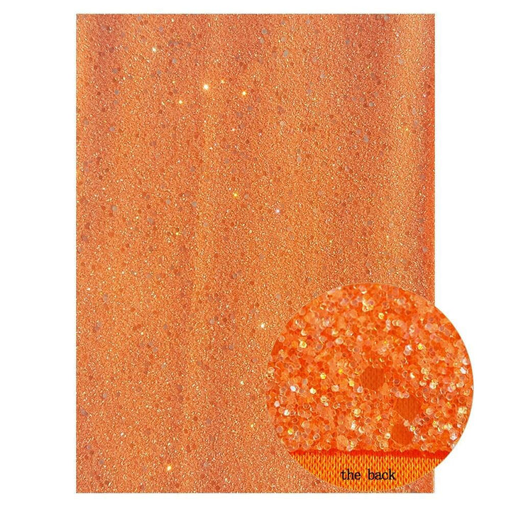 Lisslune | Festive Chunky Glitter Synthetic Leather Bow for Christmas Crafts
