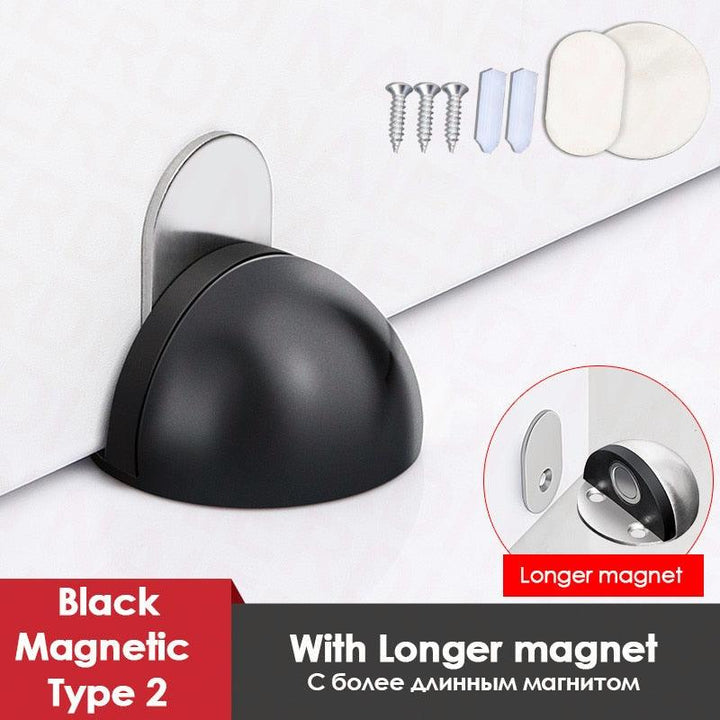 Lisslune | SilentShield Magnetic Door Stopper Set - Premium Stainless Steel for a Peaceful Home
