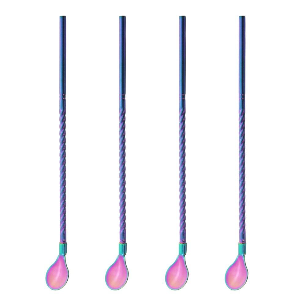 Lisslune | Stainless Steel Straw Spoon (4 pieces)