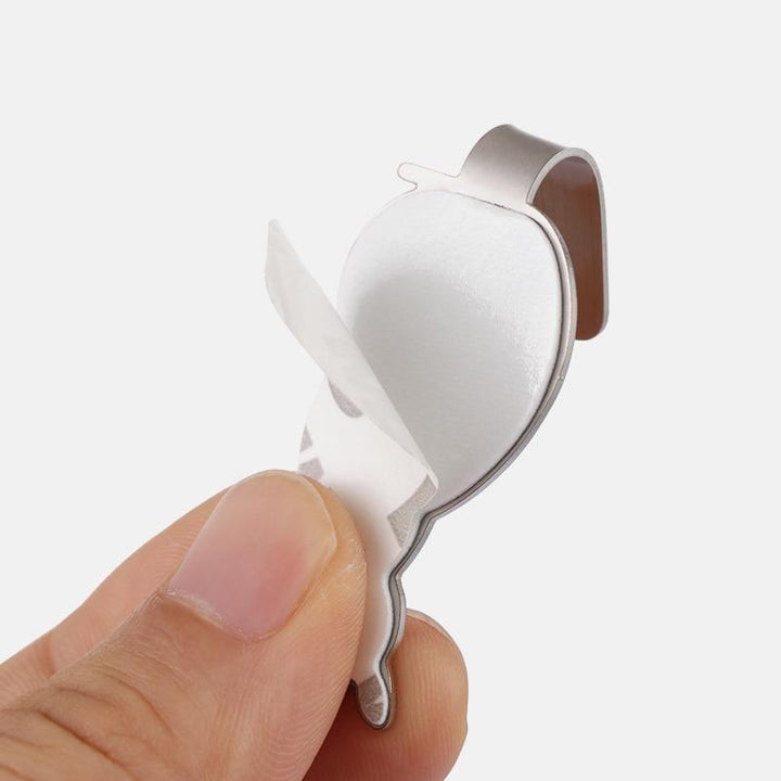 Lisslune | 2 self-adhesive cat wall hooks made of stainless steel