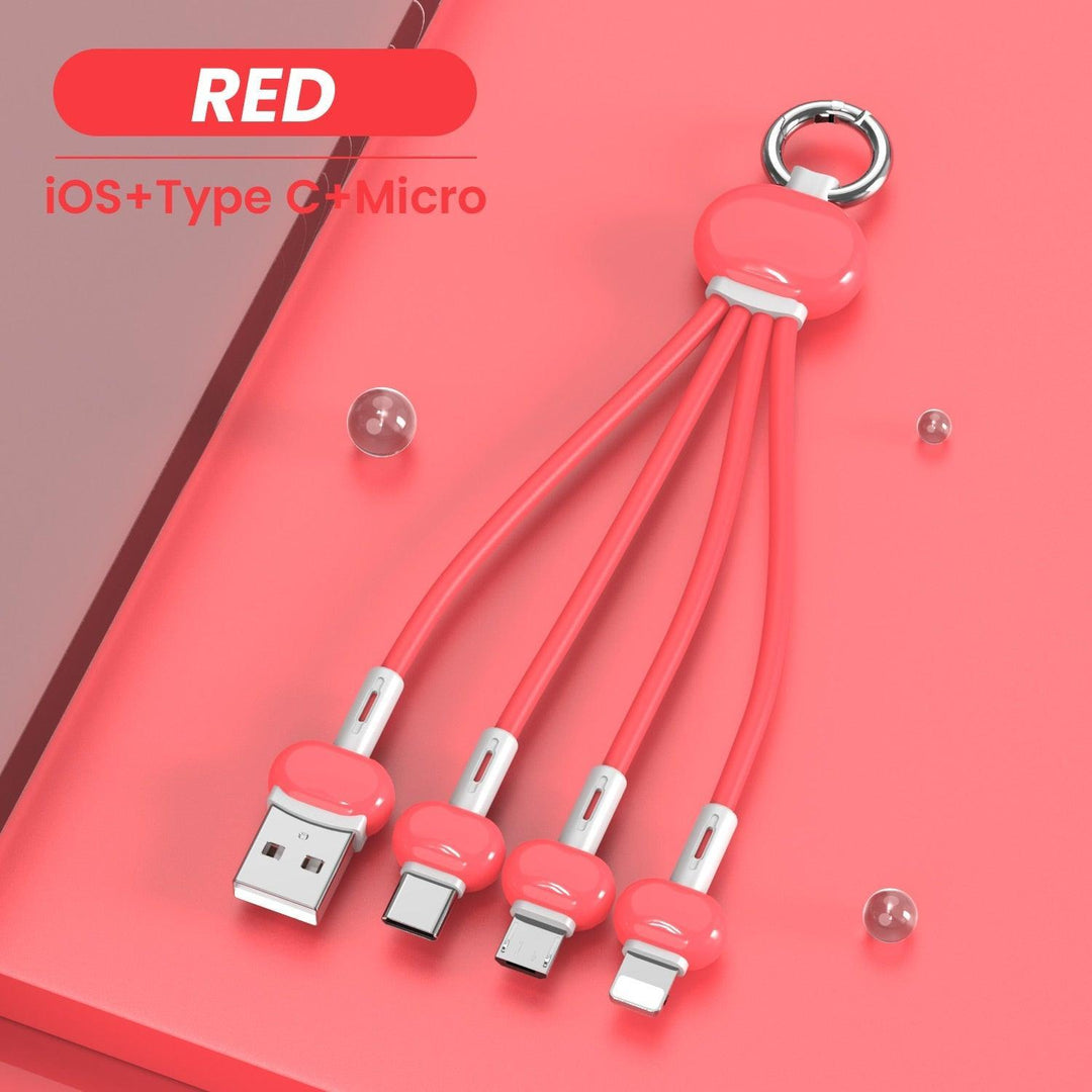 Lisslune | Compact Keychain USB Charger for iPhone and Xiaomi Redmi - Ultimate Travel Pad Solution