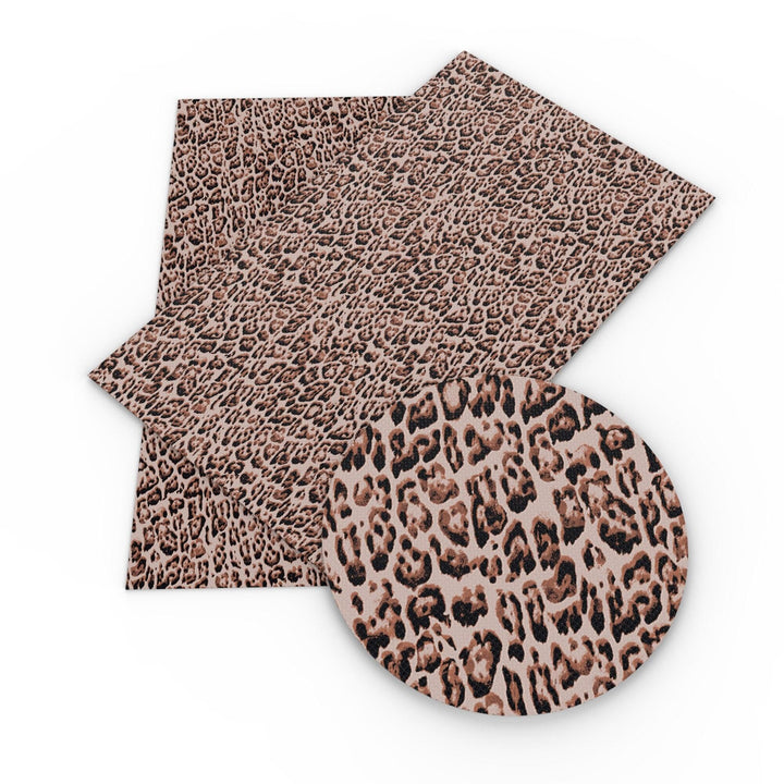 Lisslune | Trendy Leopard Print Synthetic Leather: Enhance Your DIY Style