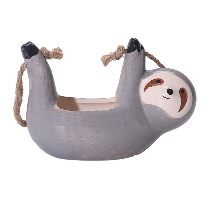 Lisslune | Ceramic Happy Sloth Flower Pot
