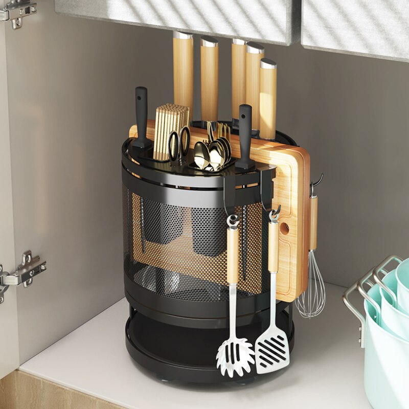 Lisslune | Rotating Kitchen Organizer Shelf Box