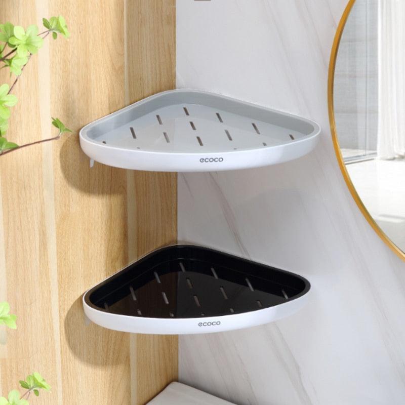 Lisslune | Chic Geometric Triangular Bathroom Wall Organizer: Luxury Storage Solution