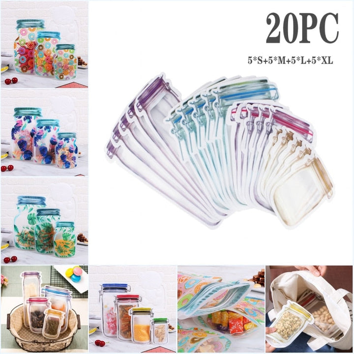 Lisslune | Reusable Transparent Jar Storage Bags