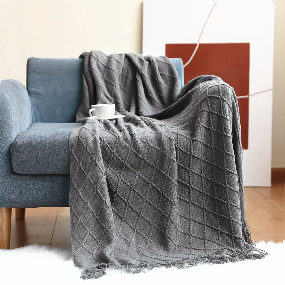Lisslune | Diamond Fringe Blanket