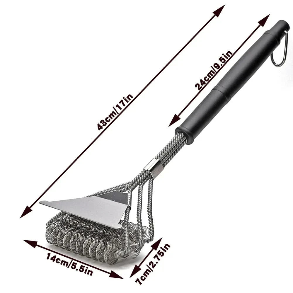 Lisslune | GrillMaster Bristle-Free Brush – Safe & effective for all grill grates