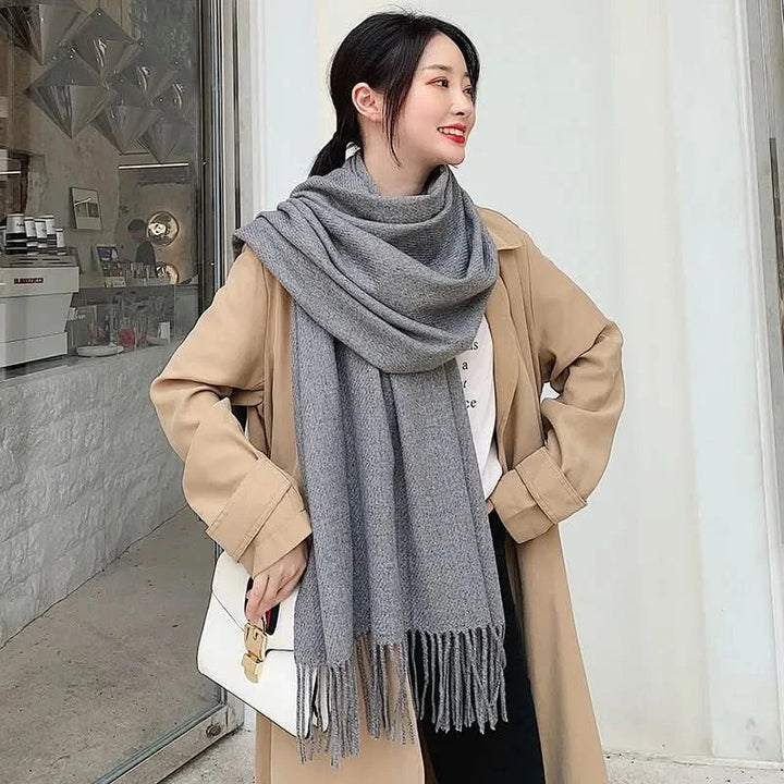Lisslune | Women’s Cotton Winter Scarf – Soft, Warm, Elegant Style
