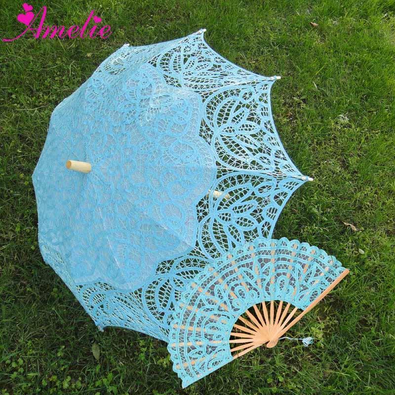 Lisslune | Victorian Elegance Bottle Umbrella and Fan Set: Handmade Timeless Beauty