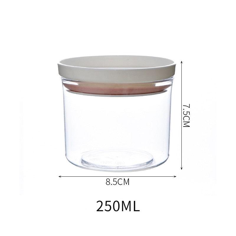 Lisslune | Airtight Crystal Clear Storage Jar for Kitchen Organization