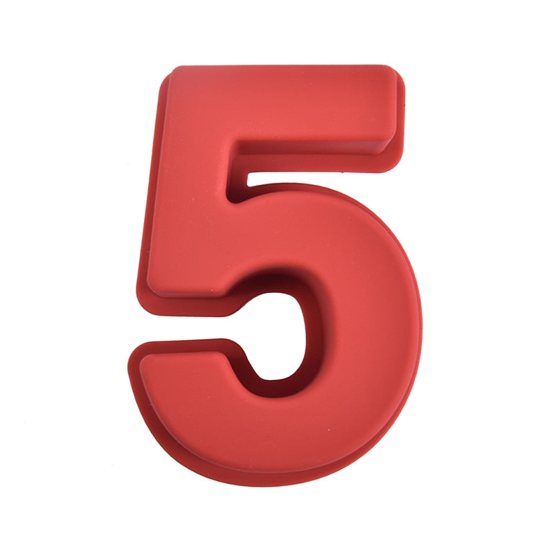 Lisslune | Silicone Number Cake Mold for Numbers 0-9